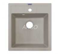 Кухонна мийка гранітна прямокутна бежева Argo BELLA Avena 46*51*20