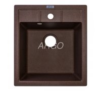 Кухонна мийка гранітна прямокутна коричнева Argo BELLA Mokko 46*51*20