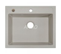 Кухонна мийка гранітна прямокутна бежева Argo CUBO Avena 59*50*20