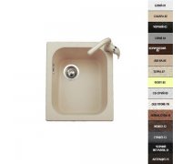 Кухонна мийка гранітна одночашова пісочна Argo CRAMP Terra 43*50*21