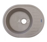 Кухонна мийка гранітна одночашова пісочна Argo OVALE Terra 62*50*20