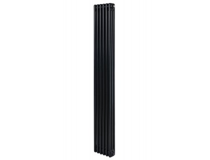 Вертикальний дизайнерський радіатор опалення ARTTIDESIGN Bari II 6/1800 чорний мат