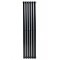 Вертикальний дизайнерський радіатор опалення ARTTIDESIGN Rimini 6/1800 чорний мат