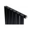 Вертикальний дизайнерський радіатор опалення ARTTIDESIGN Rimini 6/1800 чорний мат