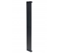 Вертикальний дизайнерський радіатор опалення ARTTIDESIGN Rimini 4/1800 чорний мат