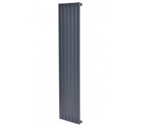 Вертикальний дизайнерський радіатор опалення ARTTIDESIGN Terni 6/1800 сірий мат