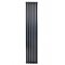 Вертикальний дизайнерський радіатор опалення ARTTIDESIGN Rimini II 6/1800 чорний мат