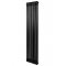 Вертикальний дизайнерський радіатор опалення ARTTIDESIGN Bari 8/1800 чорний мат