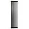 Вертикальний дизайнерський радіатор опалення ARTTIDESIGN Bari 8/1800 чорний мат