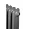 Вертикальний дизайнерський радіатор опалення ARTTIDESIGN Bari II 4/1800 сірий мат