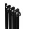 Вертикальний дизайнерський радіатор опалення ARTTIDESIGN Bari 4/1800 чорний мат