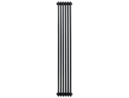 Вертикальний дизайнерський радіатор опалення ARTTIDESIGN Bari 6/1800 чорний мат
