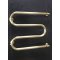 Бронзовый латунный полотенцесушитель Змеевик 500/400 труба 32 Античная бронза
