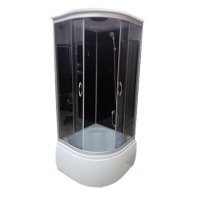 Душовий бокс ATLANTIS AKL-1325P ECO GR-скло-графіт 80х80х215