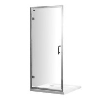 Душова дверь в нішу розпашна скляна Veronis D-7-80 шириною 80см