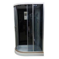 Гідромасажний бокс ATLANTIS AKL-120P-T R-правий (GR-стекла-графіт) 120 * 80 * 215