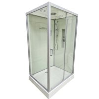 Гідромасажний душовий бокс з низьким прямокутним піддоном ARTEX BLT-116 скло прозоре 120х100х215
