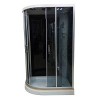 Душовий гідромасажний бокс з асіметричним піддоном Veronis BN-5-120 GR (R)120x80x220