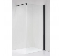 Душова перегородка Walk-In Atlantis PF-70J BLACK з регульованим тримувачем профіль чорний 900*1900*6мм