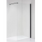 Купити не дорого Душова перегородка Walk-In Atlantis PF-72J BLACK  з регульованим тримувачем профіль чорний 1100*1900*6мм