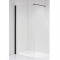 Купити не дорого Душова перегородка Walk-In Atlantis PF-72J BLACK  з регульованим тримувачем профіль чорний 1100*1900*6мм