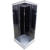 Гідромасажний бокс ATLANTIS AKL S90P-T GR - стекла в кольорі графіт (90 * 90 * 215)