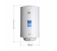 Водонагрівач бойлер MIDEA D80-15F1(W) з мокрим теном 80 літрів