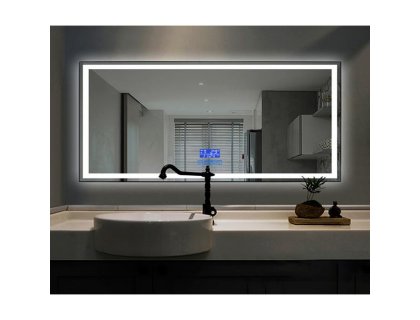 Купить Зеркало с LED подсветкой и подогревом Dusel DE-M0061S1 Black 65х80см
