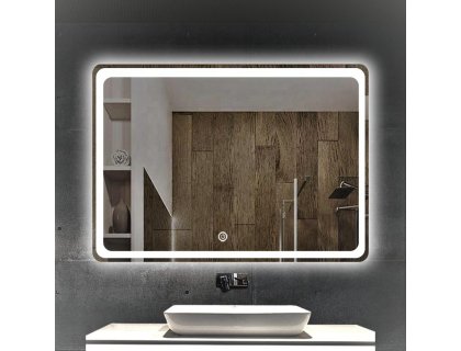 Купить Зеркало с LED подсветкой и подогревом Dusel DE-M3051 65x80см