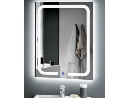 Купить Зеркало с LED подсветкой и подогревом DUSEL LED DE-M3001 80x65см