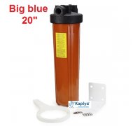 Корпус магистрального фильтра для горячей воды с креплением и ключом Kaplya FH20B1-HOT типа Big Blue 20