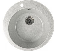 Кухонна гранітна мийка кругла GALATI Elagancia Seda 602 сіра 50х50х21см