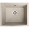 Кухонна гранітна мийка прямокутна під стільницю Galati Mira-U-540 Seda 602 сіра 54х46х22см