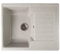 Кухонна гранітна мийка прямокутна ROMZHA Klasicky 61 Seda 602 сіра 61х50х20см