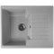 Кухонна гранітна мийка прямокутна одночашева з крилом GALATI Klasicky 61 Gri 802 світло сіра 61х50х20см