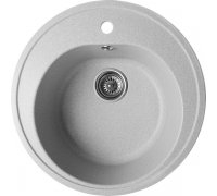 Кухонна гранітна мийка кругла ROMZHA Klasicky Gri 802 світло сіра 51х51х20см