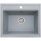 Кухонна гранітна мийка прямокутна одночашева GALATI Patrat Gri 802 світло сіра 59х51х20см