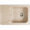 Кухонна гранітна мийка прямокутна одночашева з крилом GALATI Rasa 64 Bezhvy 402 бежева 64х44х20см