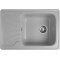 Кухонна гранітна мийка прямокутна одночашева з крилом GALATI Rasa 64 Gri 802 світло сіра 64х44х20см