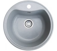 Кухонна гранітна мийка кругла ROMZHA Rasa Gri 802 світло сіра 50х50х20см