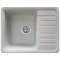 Кухонна гранітна мийка прямокутна одночашева з крилом GALATI Regula 57 Seda 602 сіра 59х46х20см