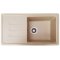 Кухонна гранітна мийка прямокутна одночашева з крилом GALATI Trei 78 Bezhvy 402 бежева 78х44х21см