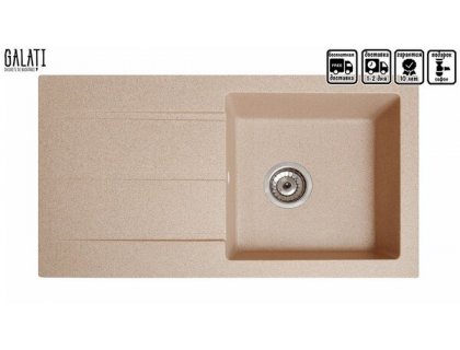 Кухонна мийка Galati Quadro Piesok (301)