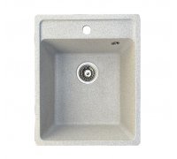 Кухонна гранітна мийка прямокутна ROMZHA Vlada Gri 802 світло сіра 41х51х20см