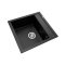 Недорого Кухонна гранітна прямокутна мийка Granado MERIDA чорна 480*500*200мм