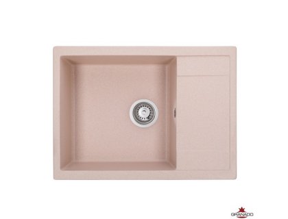 Недорого Кухонна гранітна прямокутна з крилом мийка Granado LINARES avena бежева 675*495*200мм Недорого Кухонна гранітна прямокутна з крилом мийка Granado LINARES avena бежева 675*495*200мм