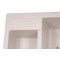 Недорого Кухонна гранітна прямокутна півторачашова мийка Granado SAMORA terra світло бежева 579*488*200мм