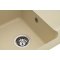 Недорого Кухонна гранітна прямокутна з крилом мийка Granado VIGO ivory кремова 775*495*195мм