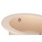 Недорого Кухонна гранітна кругла мийка Granado VITORIA ivory кремова 506*506*195мм