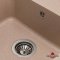 Недорого Кухонна гранітна прямокутна з крилом мийка Granado AVILA avena бежева 615*495*190мм